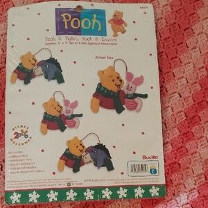Bucilla Pooh and Piglet Festive Ornaments